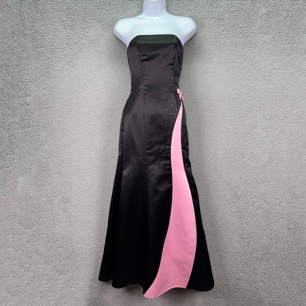VTG Jessica McClintock Gunne Sax Dress Womens Statement Classic Prom HoCo Formal